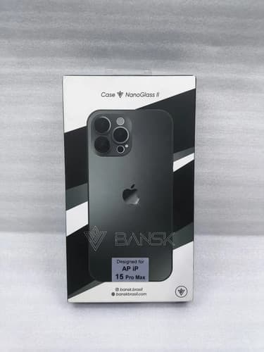 Capa iPhone 15 Pro Max Bansk Nanoglass 2 Verde Verde Liso - 7