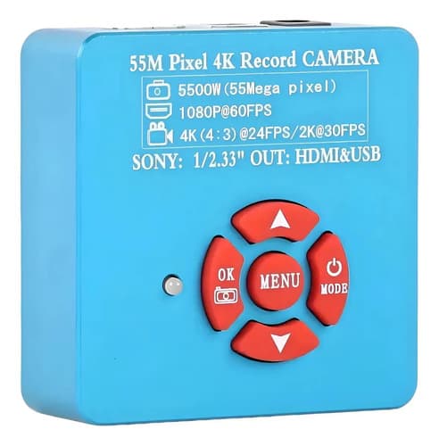 Câmera Microscópio Eakins Hdmi Usb De 55mp 4k 2k Azul 127/220v - 1