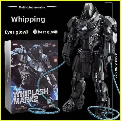 Homem De Ferro Zd Toys 20 Cm Vanko Ironman 2 Whiplash Black - 8
