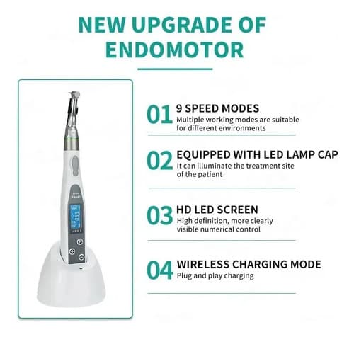 Motor Endodôntico Smart Endo-mate J201 Sem Fio Digital - 6