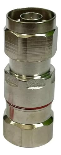 Kit 10 Peças Conector N Macho Para Lcf Cellflex 1/2 Rf Prateado - 1