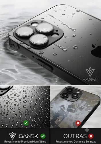 Capa iPhone 15 Pro Max Bansk Nanoglass 2 Verde Verde Liso - 3