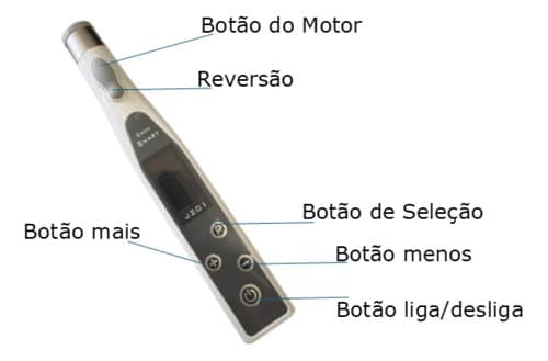 Motor Endodôntico Smart Endo-mate J201 Sem Fio Digital - 7