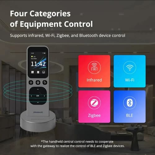 Controle Inteligente Zemismart Wifi Ir Touch Zigbee Cinza-escuro - 4