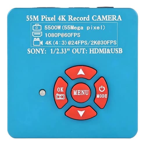 Câmera Microscópio Eakins Hdmi Usb De 55mp 4k 2k Azul 127/220v - 5