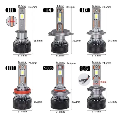 Par Super Led K5c 24v Para Caminhão 6000k H7 Sem Erro Painel H7 Branco - 2