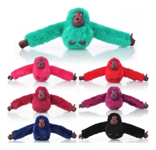 Chaveiro Pompom De Kong Chaveirinho De Macaquinho Com Sino Aleatório Aleatório - 1